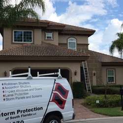 Video motorized storm screen