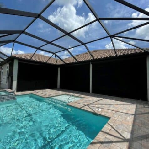 Hurricane privacy screen for lanai in Naples, FL and near North Naples, South Naples, East Naples, Marco Island and Ave Maria, FL