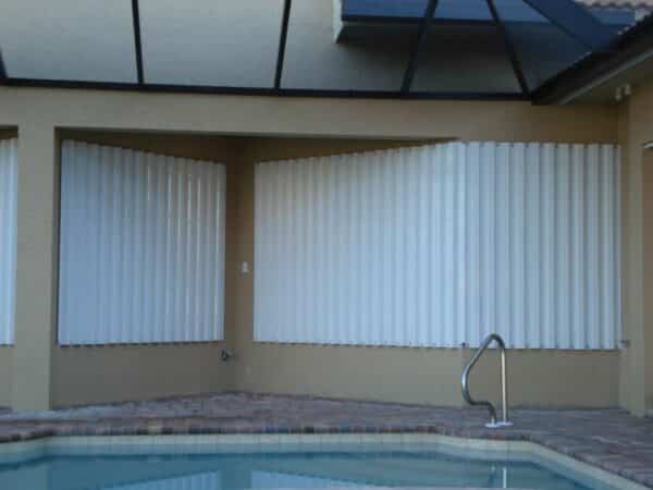New Aluminum Storm Panel shutter installation in East Naples, FL
