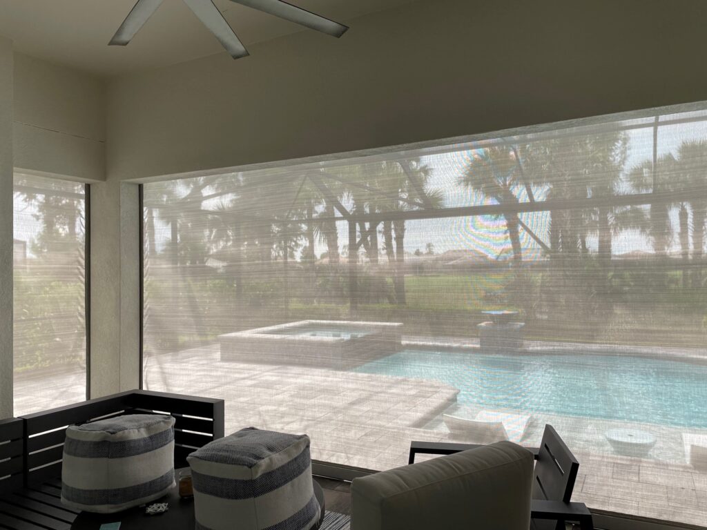 Storm shades for lanai Naples, Marco Island and Ave Maria, FL