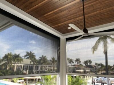 Kevlar Lanai Hurricane Screen Installation in Naples and nearby areas