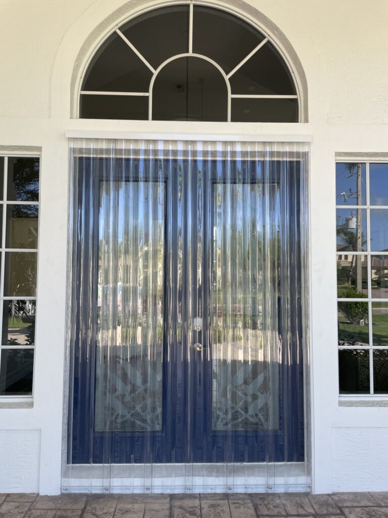 Clear Storm Panels Front door