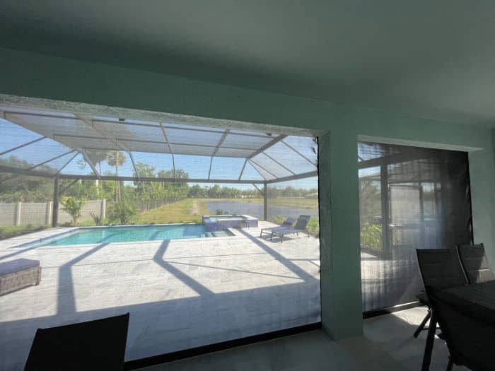 SPSF Motorized Weather Lanai Screens in Naples and Southwest FL.
