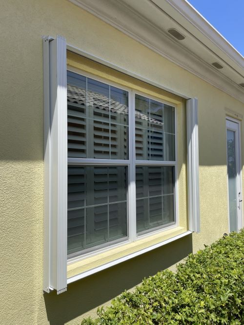 Accordion Hurricane Shutters installed near Naples, FL