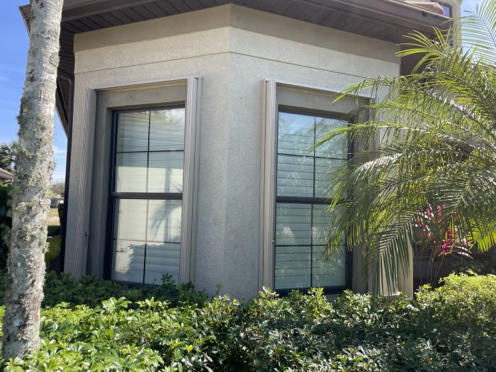 Accordion Hurricane Shutters installed near Lely Resort, FL