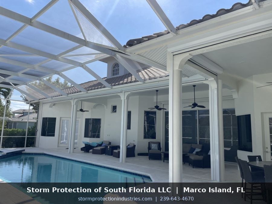 Marco island, FL hurricane screens lanai and porch